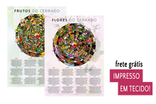 Carregar imagem no visualizador da galeria, Kit Calendários de Flores e Frutos do Cerrado em tecido